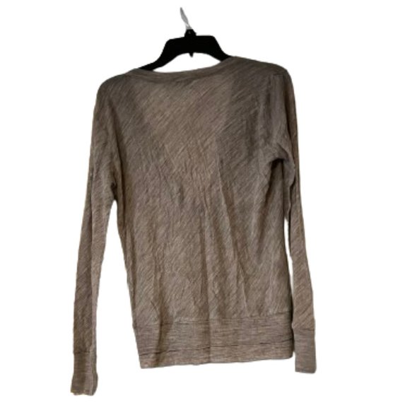 Loft Semi-Sheer Tan Cardigan, 29% Wool - Medium - Picture 2 of 4